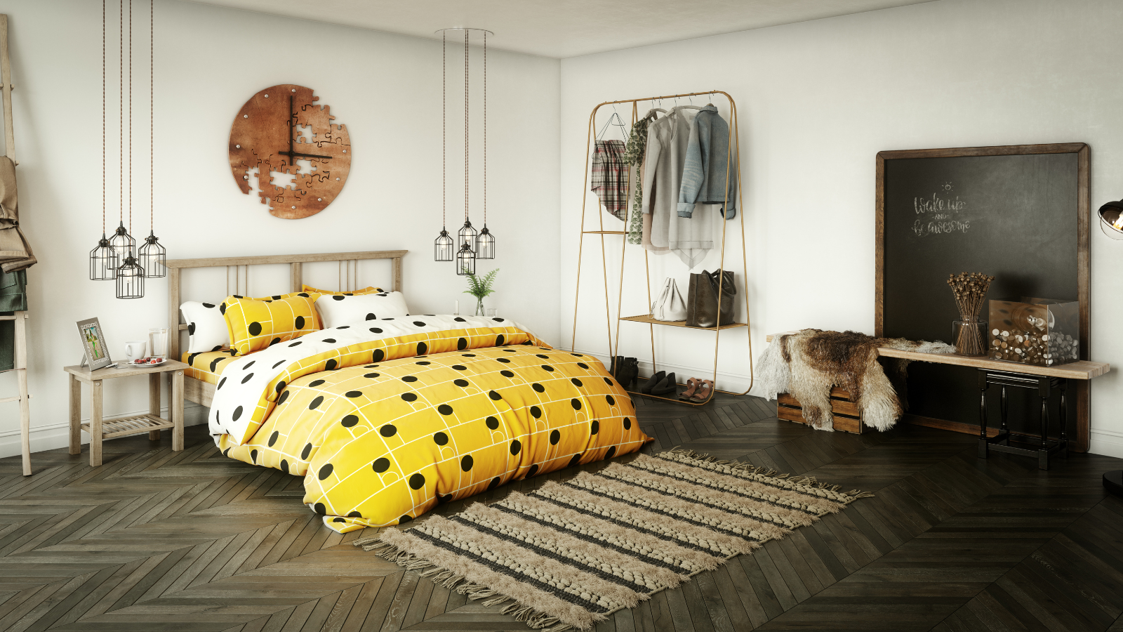 עיצוב חדר שינה כמו בית מלון